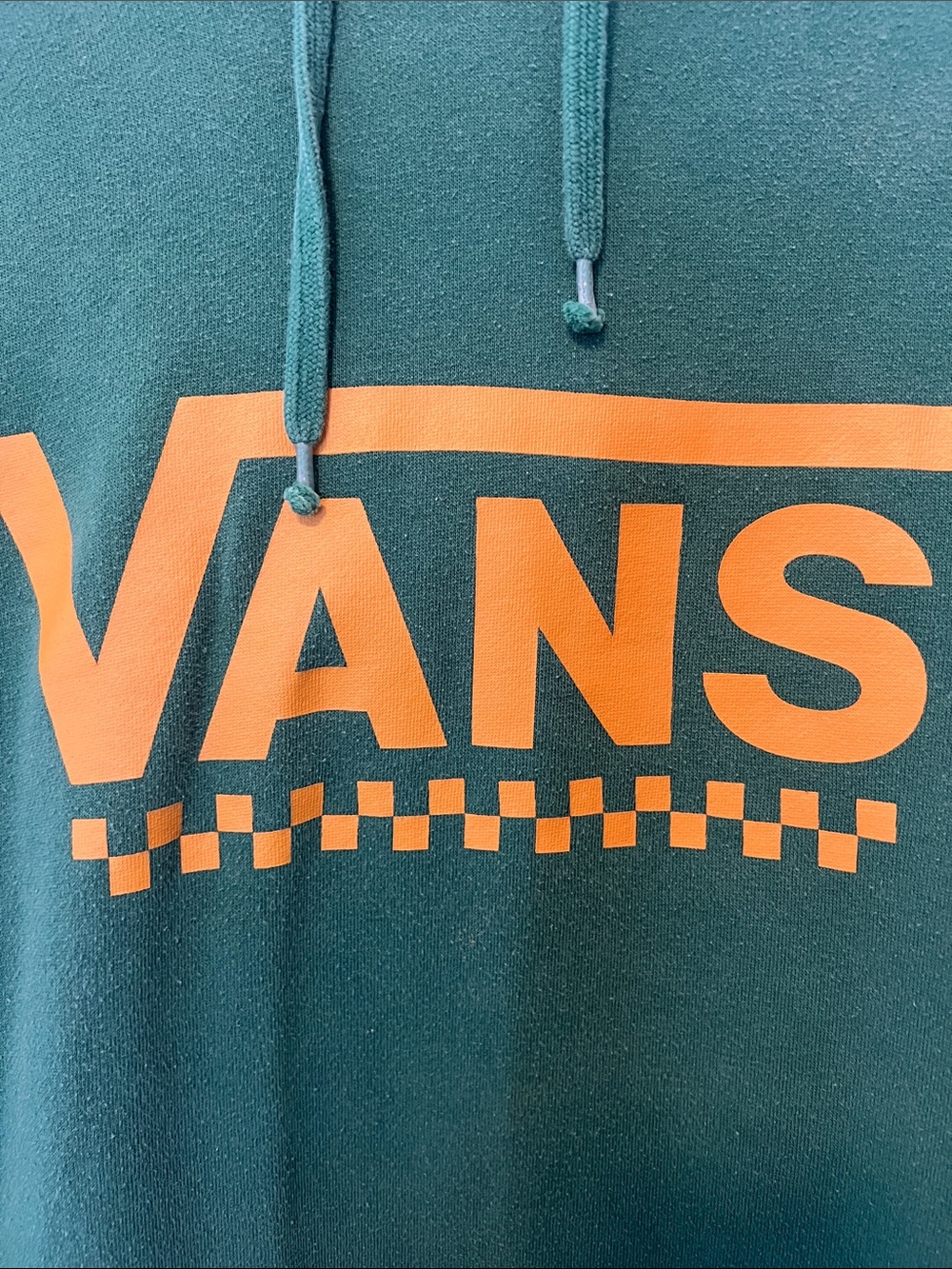 Vans Green Hoodie with Yellow Logo - Picture 4 of 5